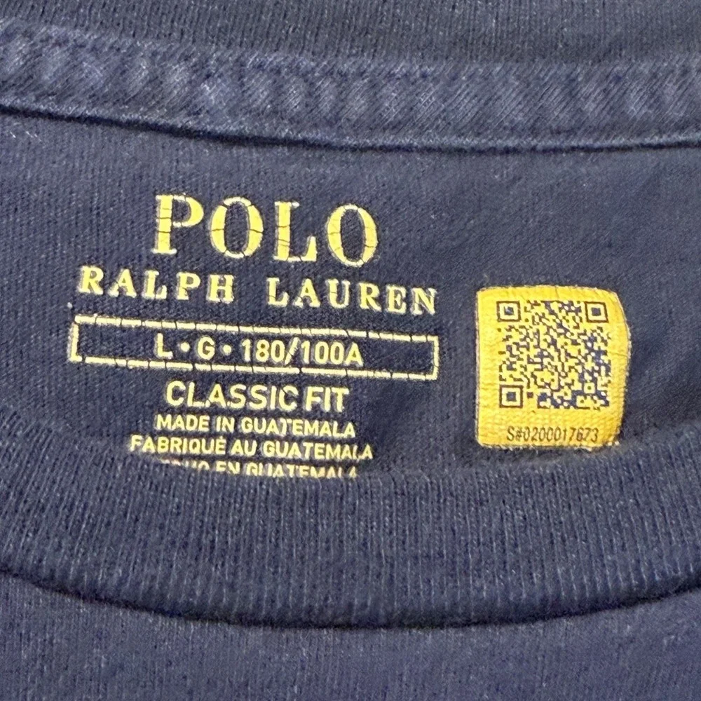 Polo Ralph Lauren T Shirt Men Large Blue Circle Graphic P 1967 Casual Street